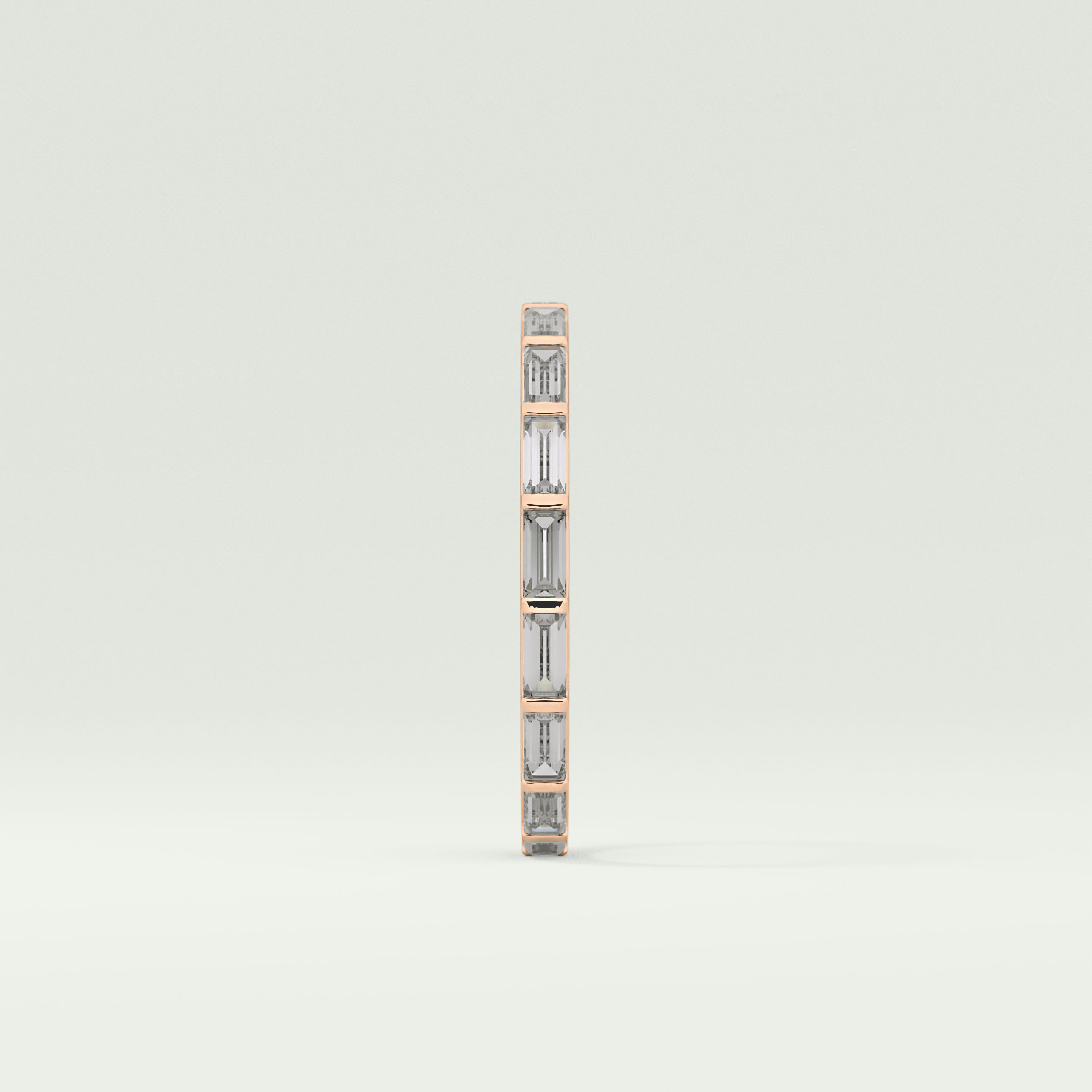 1.02 TCW Baguette Cut Moissanite Wedding Band
