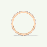 1.02 TCW Baguette Cut Lab-Grown Diamond Full Eternity Wedding Band