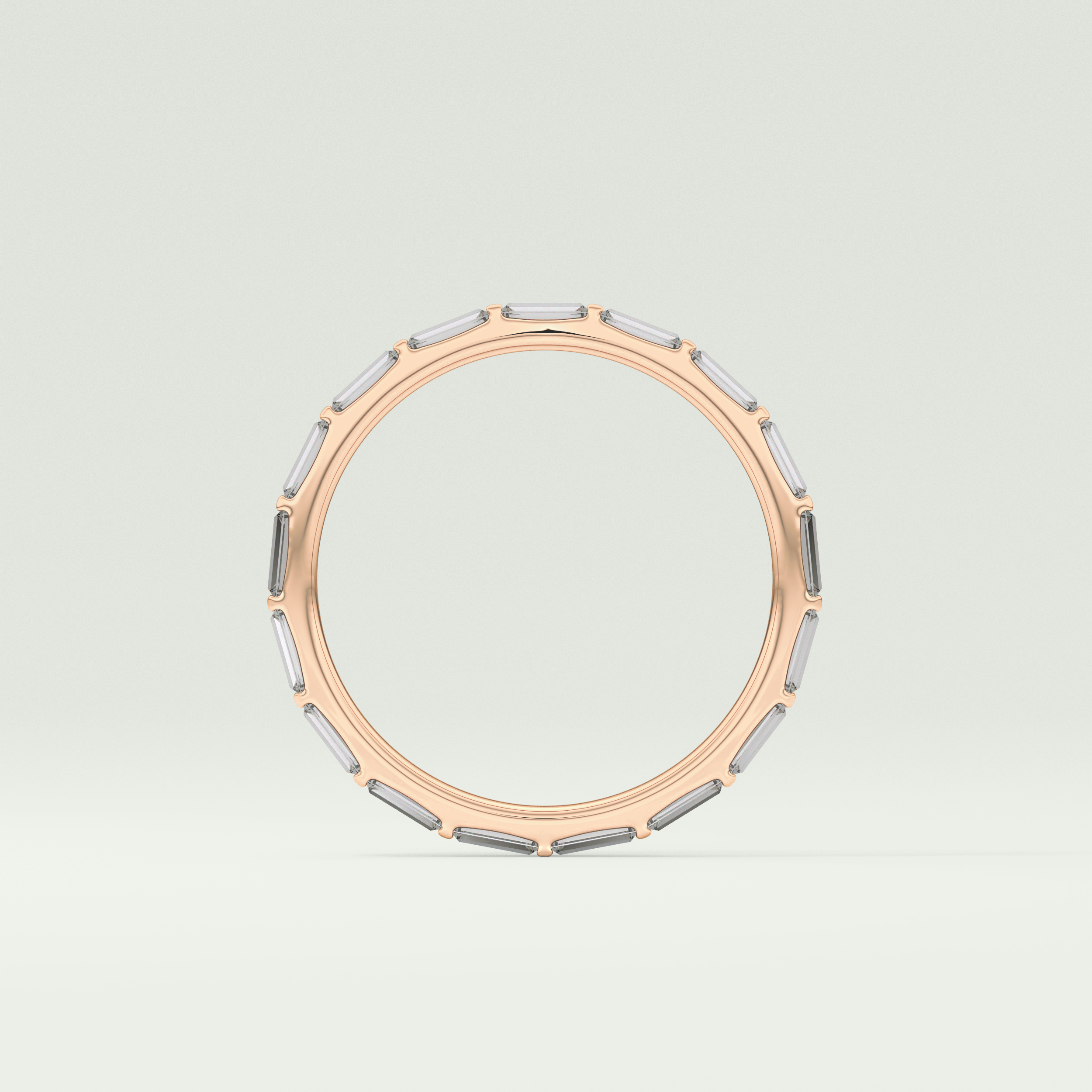 1.02 TCW Baguette Cut Lab Grown Diamond Wedding Band