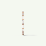 1.02 TCW Baguette Cut Lab-Grown Diamond Full Eternity Wedding Band