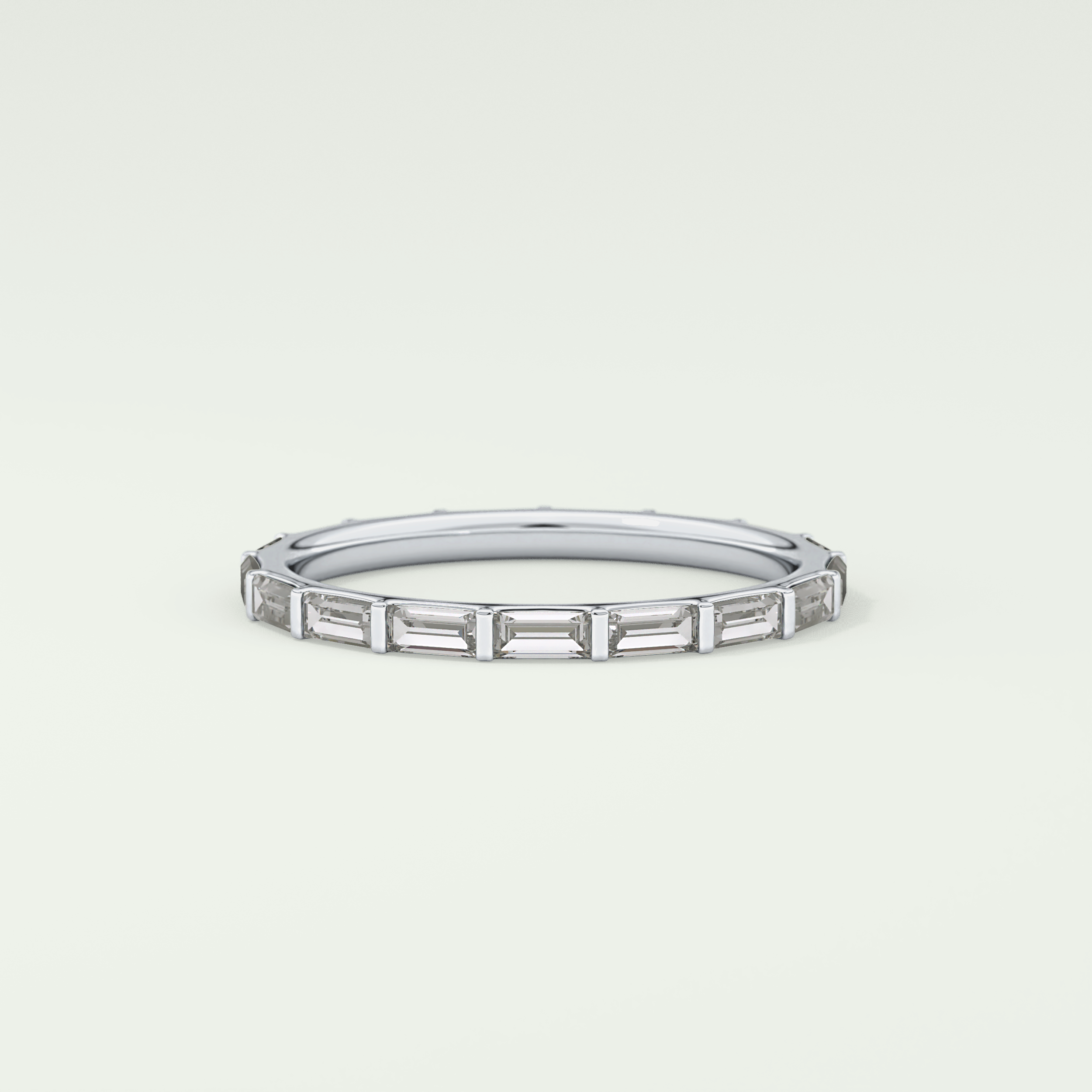 1.02 TCW Baguette Cut Lab Grown Diamond Wedding Band