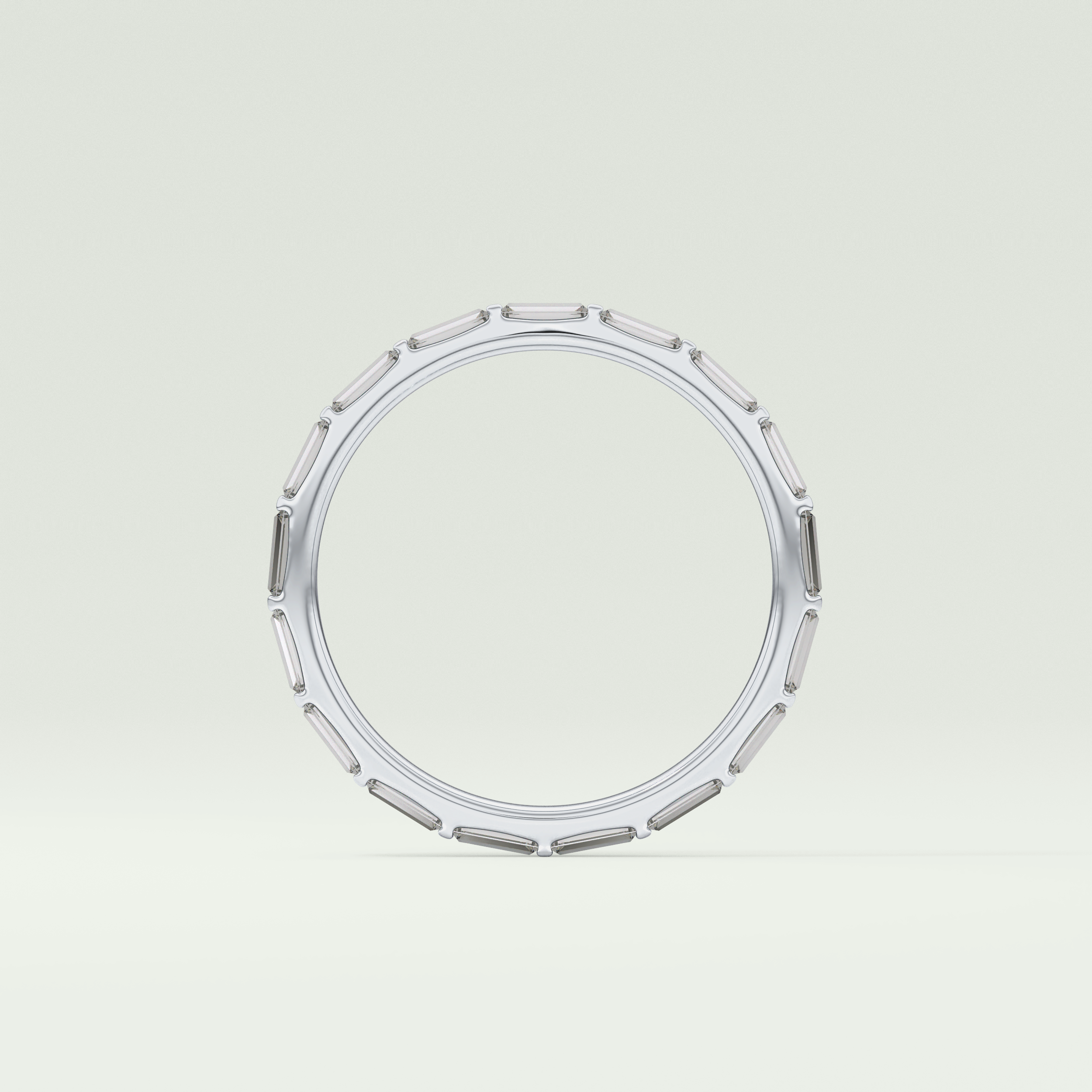 1.02 TCW Baguette Cut Lab Grown Diamond Wedding Band