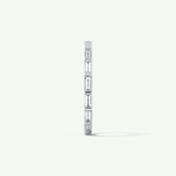 1.02 TCW Baguette Cut Lab-Grown Diamond Full Eternity Wedding Band
