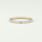 0.54 TCW Baguette Shaped Lab Grown Diamond Wedding Band