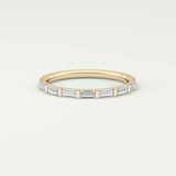 0.54 TCW Baguette Shaped Lab Grown Diamond Wedding Band