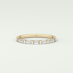 0.54 TCW Baguette Shaped Lab Grown Diamond Wedding Band