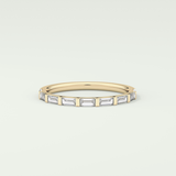 0.54 TCW Baguette Shaped Lab Grown Diamond Wedding Band