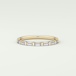 0.54 TCW Baguette Shaped Lab Grown Diamond Wedding Band