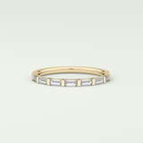 0.54 TCW Baguette Shaped Lab Grown Diamond Wedding Band
