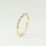 0.54 TCW Baguette Shaped Lab Grown Diamond Wedding Band