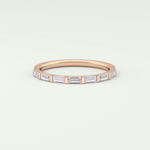 0.54 TCW Baguette Shaped Lab Grown Diamond Wedding Band