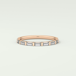 0.54 TCW Baguette Shaped Lab Grown Diamond Wedding Band