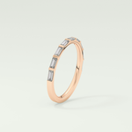 0.54 TCW Baguette Shaped Lab Grown Diamond Wedding Band