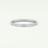 0.54 TCW Baguette Shaped Lab Grown Diamond Wedding Band