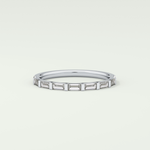 0.54 TCW Baguette Shaped Lab Grown Diamond Wedding Band