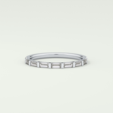 0.54 TCW Baguette Shaped Lab Grown Diamond Wedding Band