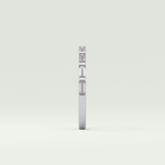 0.54 TCW Baguette Shaped Lab Grown Diamond Wedding Band