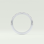 0.54 TCW Baguette Shaped Lab Grown Diamond Wedding Band