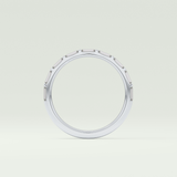 0.54 TCW Baguette Shaped Lab Grown Diamond Wedding Band