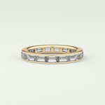 1.87 TCW Baguette Shaped Moissanite Wedding Band