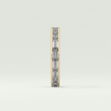 1.87 TCW Baguette Cut Lab-Grown Diamond Full Eternity Wedding Band