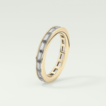 1.87 TCW Baguette Shaped Moissanite Wedding Band