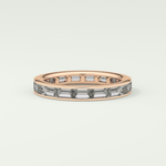 1.87 TCW Baguette Shaped Moissanite Wedding Band