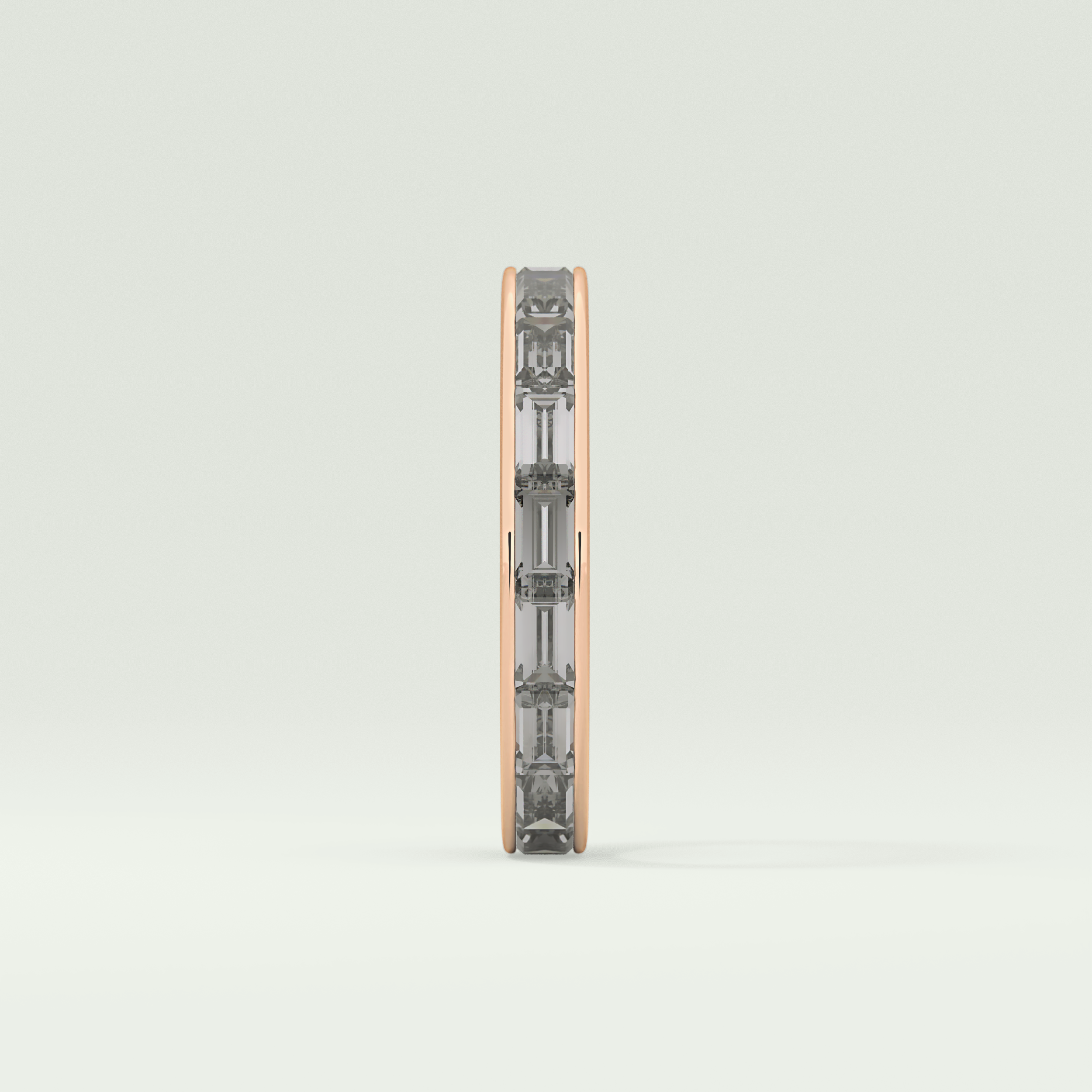 1.87 TCW Baguette Cut Lab-Grown Diamond Full Eternity Wedding Band