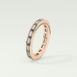 1.87 TCW Baguette Shaped Moissanite Wedding Band