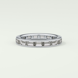 1.87 TCW Baguette Cut Lab-Grown Diamond Full Eternity Wedding Band