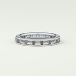 1.87 TCW Baguette Cut Lab-Grown Diamond Full Eternity Wedding Band