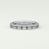 1.87 TCW Baguette Shaped Moissanite Wedding Band
