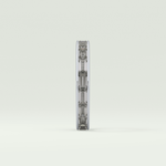 1.87 TCW Baguette Cut Lab-Grown Diamond Full Eternity Wedding Band