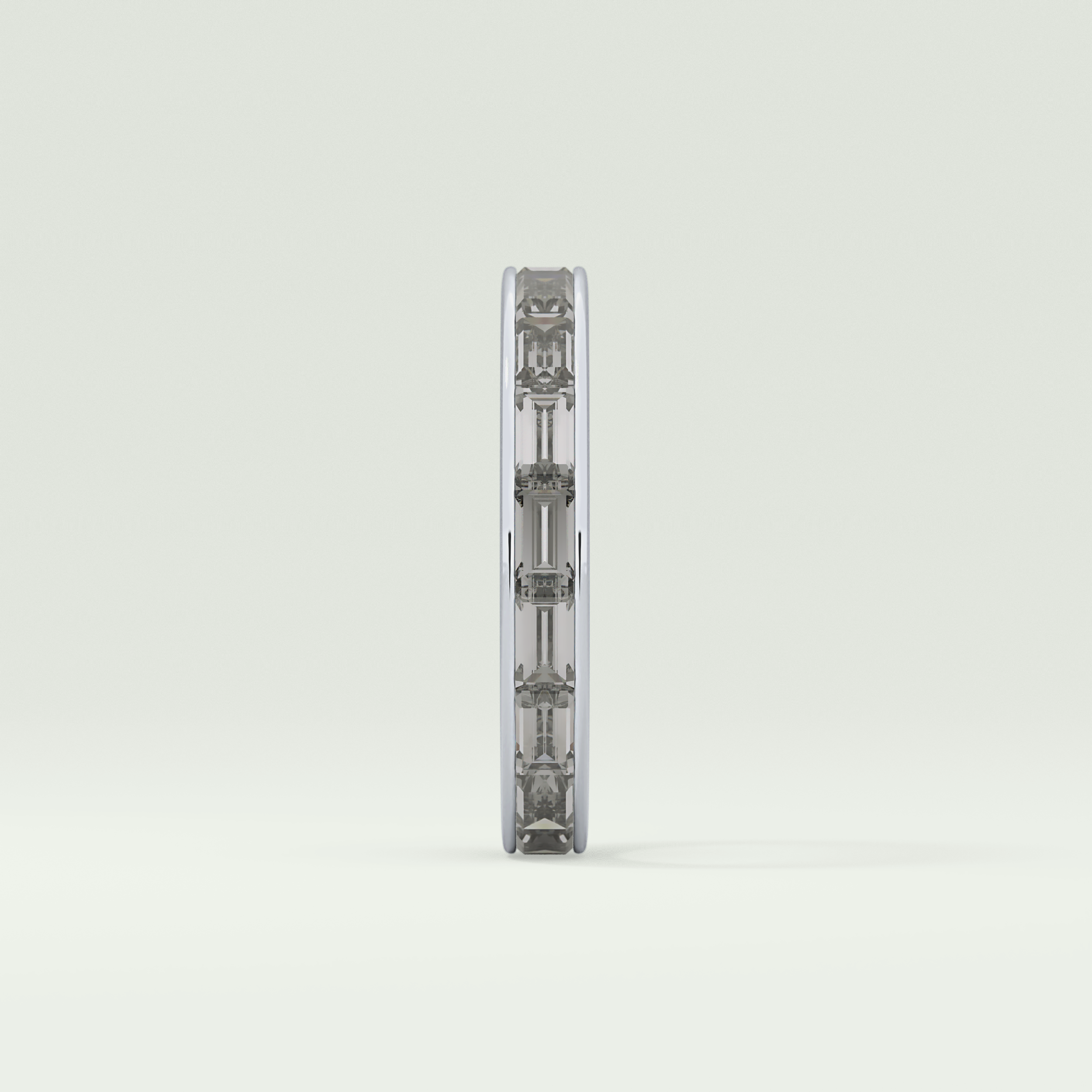 1.87 TCW Baguette Cut Lab-Grown Diamond Full Eternity Wedding Band