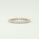 0.69 TCW Round Shaped Diamond Eternity Moissanite Wedding Band