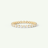 0.69 TCW Round Cut Lab-Grown Diamond Full Eternity Wedding Band