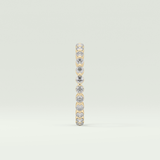 0.69 TCW Round Shaped Diamond Eternity Moissanite Wedding Band