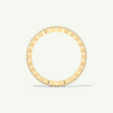 0.69 TCW Round Shaped Moissanite Full Eternity Wedding Band