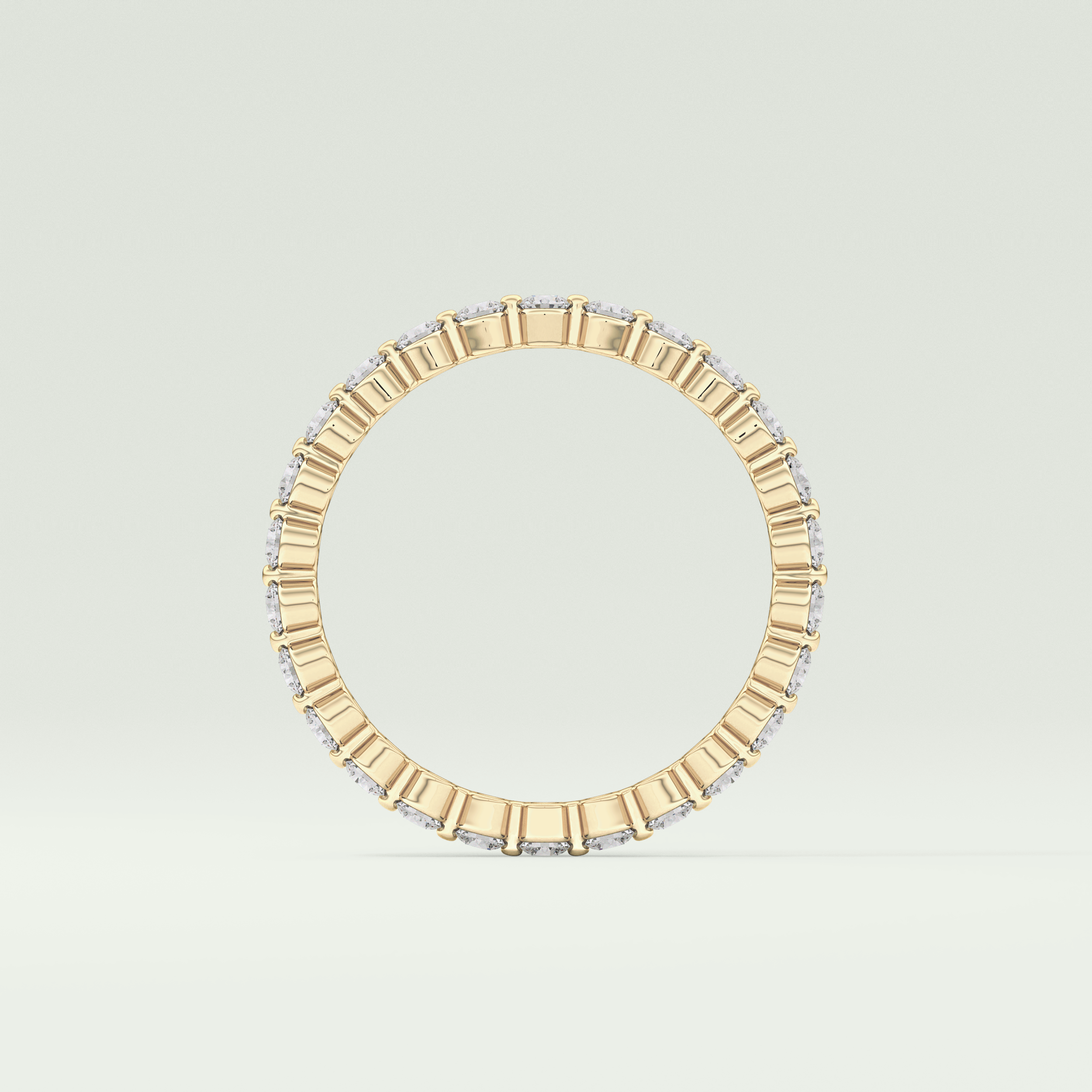 0.69 TCW Round Shaped Diamond Eternity Lab Grown Diamond Wedding Band
