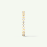 0.69 TCW Round Cut Lab-Grown Diamond Full Eternity Wedding Band