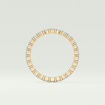 0.69 TCW Round Shaped Diamond Eternity Moissanite Wedding Band