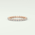 0.69 TCW Round Shaped Diamond Eternity Moissanite Wedding Band