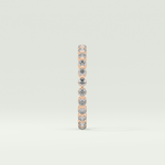 0.69 TCW Round Shaped Diamond Eternity Moissanite Wedding Band