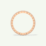 0.69 TCW Round Shaped Moissanite Full Eternity Wedding Band