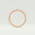 0.69 TCW Round Shaped Diamond Eternity Moissanite Wedding Band