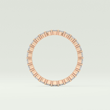 0.69 TCW Round Shaped Diamond Eternity Moissanite Wedding Band