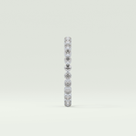 0.69 TCW Round Shaped Diamond Eternity Moissanite Wedding Band