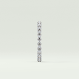 0.69 TCW Round Shaped Diamond Eternity Moissanite Wedding Band