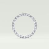 0.69 TCW Round Shaped Diamond Eternity Moissanite Wedding Band