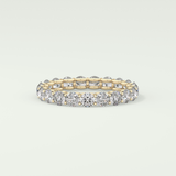 2.1 TCW Round Shaped Moissanite Wedding Band
